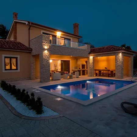 Modern With Pool, Sea View, Near The Sea And The - By Traveler Tourist Agency Krk Id 2168 Villa Pinezići
