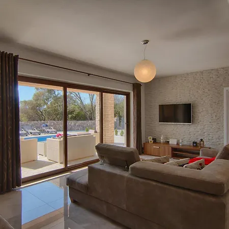 Modern With Pool, Sea View, Near The Sea And The - By Traveler Tourist Agency Krk Id 2168 Villa