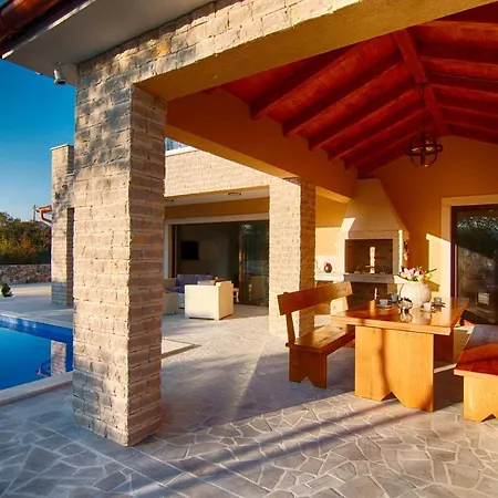 Modern With Pool, Sea View, Near The Sea And The - By Traveler Tourist Agency Krk Id 2168 Βίλα *