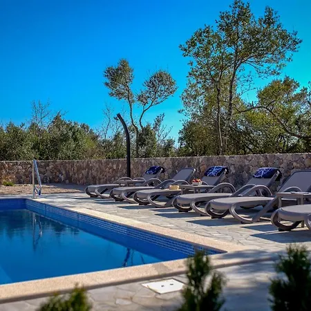 Βίλα Modern With Pool, Sea View, Near The Sea And The - By Traveler Tourist Agency Krk Id 2168